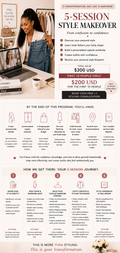 5-Session Style Makeover! (5 personalized 1-hour coaching sessions)