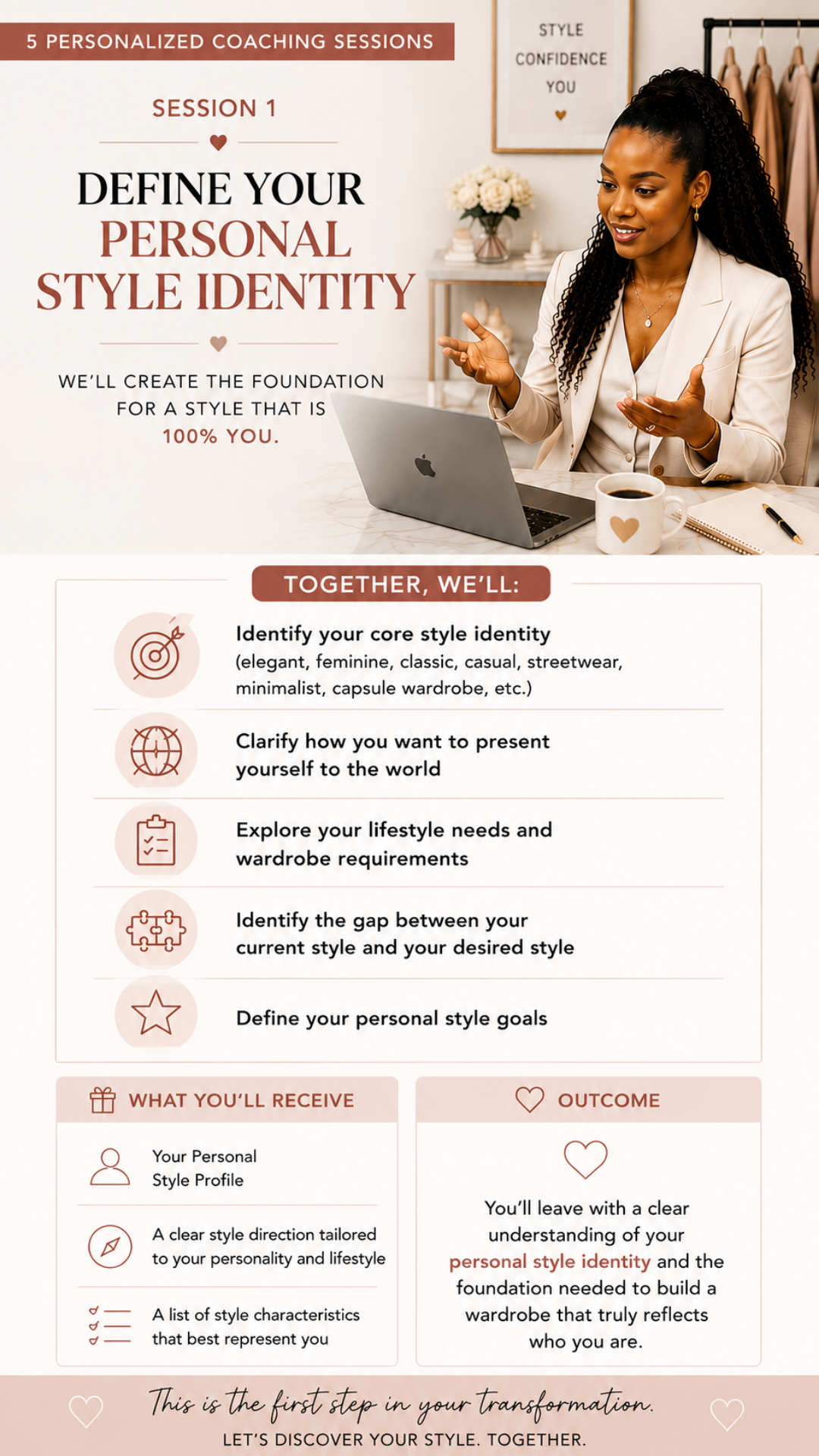 5-Session Style Makeover! (5 personalized 1-hour coaching sessions)